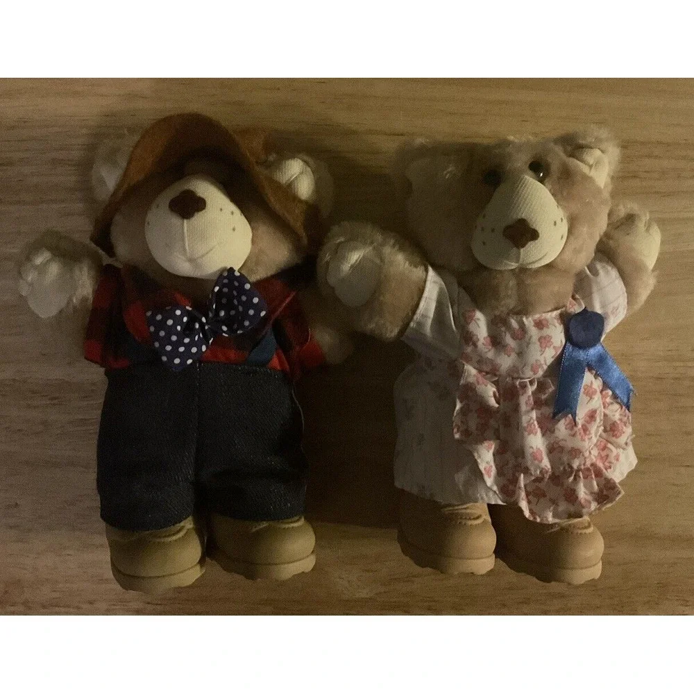 Vintage Furskins Set Of 2, 7‎ Inches Tall